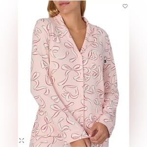 Kate Spade Pink Ribbon Pattern Pajamas (top and bottom sold separately)